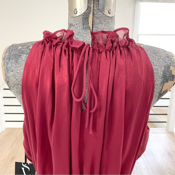 NWT L XXL Simply vera Vera Wang sleeveless midi maxi sparkly metallic dress - Picture 8 of 12